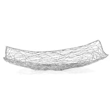 Load image into Gallery viewer, Silver Abstract Entwined Wire Centerpiece Bowl
