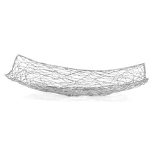 Load image into Gallery viewer, Silver Abstract Entwined Wire Centerpiece Bowl
