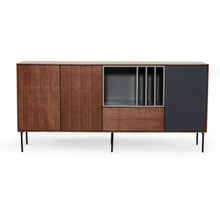 Load image into Gallery viewer, Urban Warm 71&quot; Brown Gray and Charcoal Buffet Server