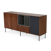 Load image into Gallery viewer, Urban Warm 71&quot; Brown Gray and Charcoal Buffet Server